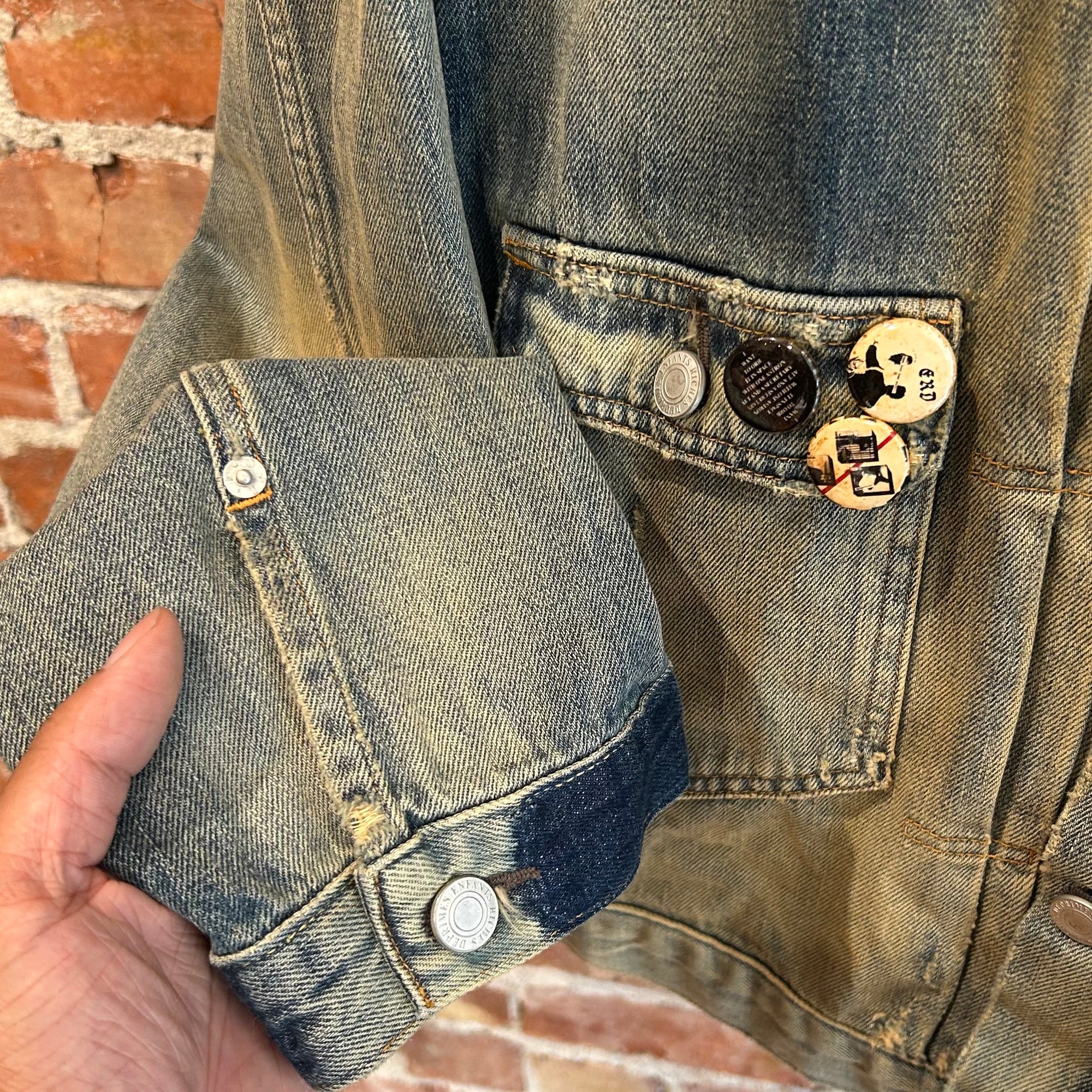 ENFANTS RICHES DEPRIMES AW24 ACID DEALER DENIM JACKET ‘BLUE’
