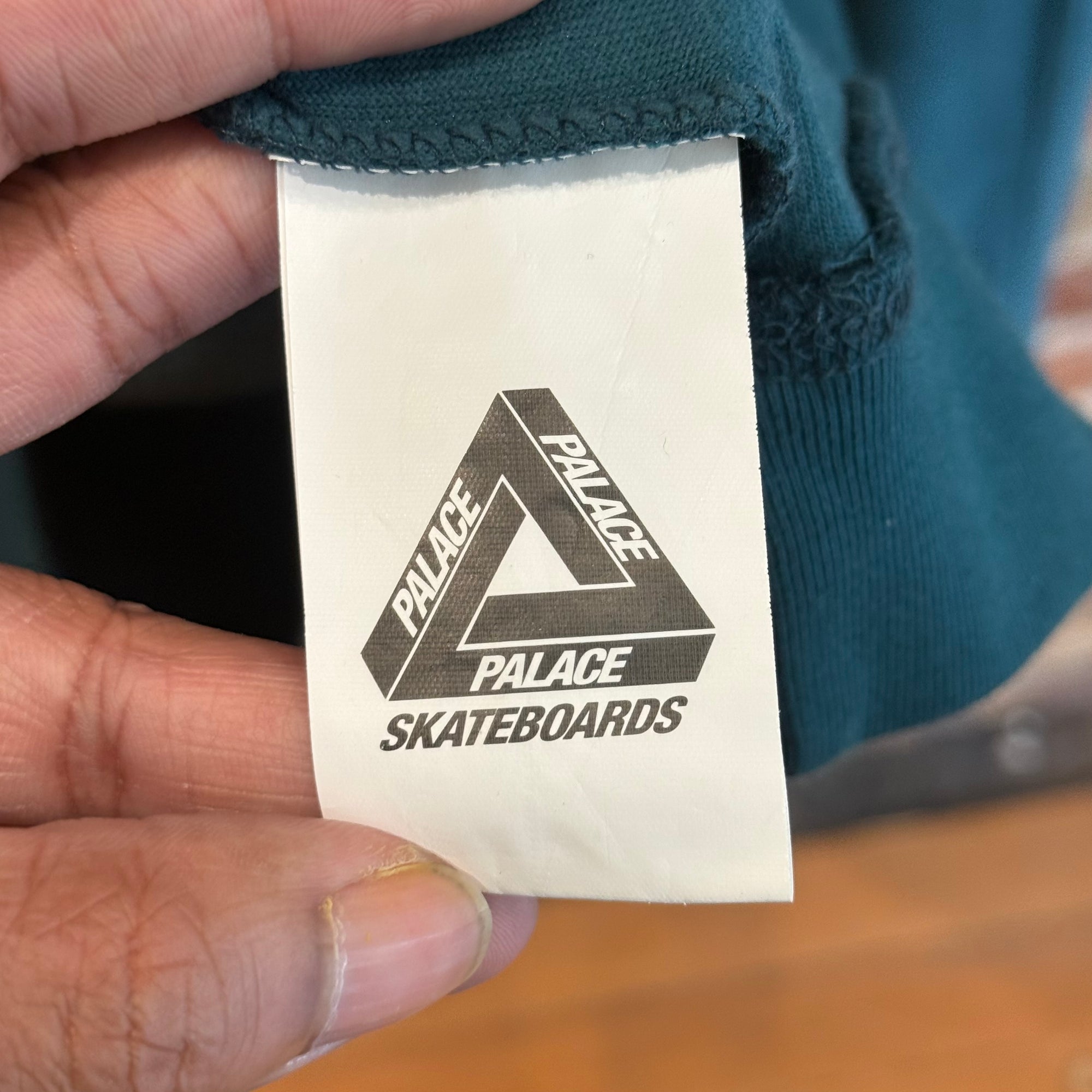 PALACE TERRYCLOTH LOGO CREWNECK ‘TEAL