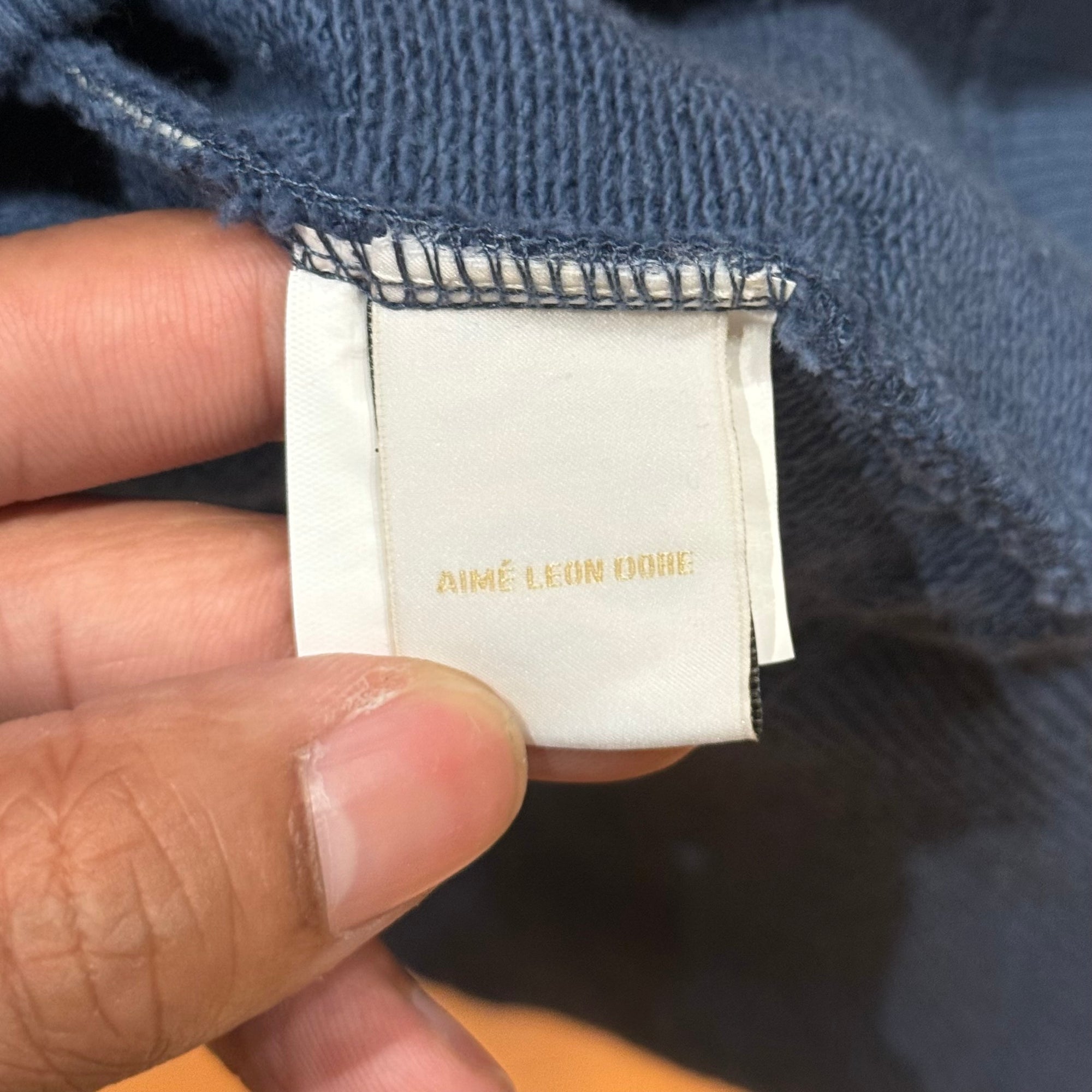 AIMÉ LEON DORE BOUQUET QUARTER-ZIP SWEATSHIRT ‘BLUE’