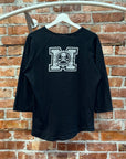 MASTERMIND JAPAN UNIVERSALITY RAGLAN SHIRT ‘BLACK’