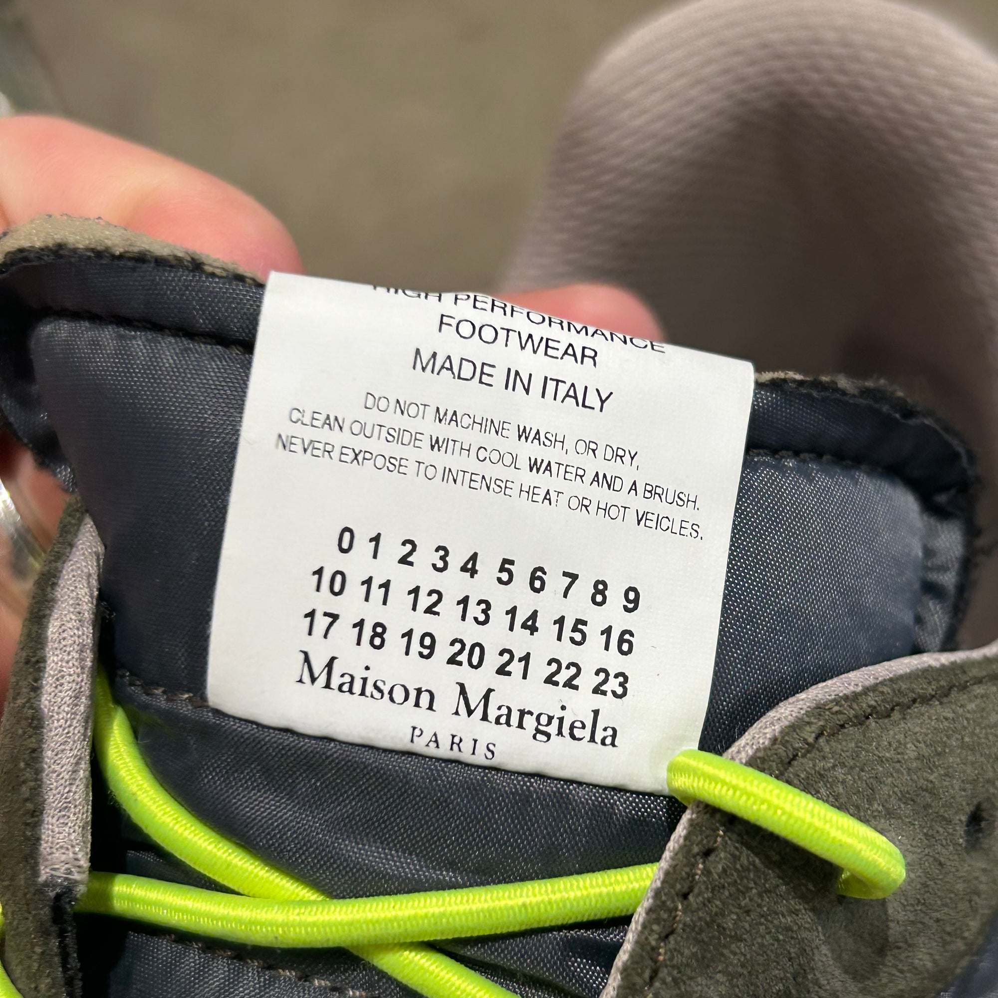 MAISON MARGIELA EVOLUTION SPLICED GAT SNEAKERS ‘GREEN’