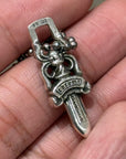CHROME HEARTS ZIPPER DAGGER NECKLACE ‘SILVER’