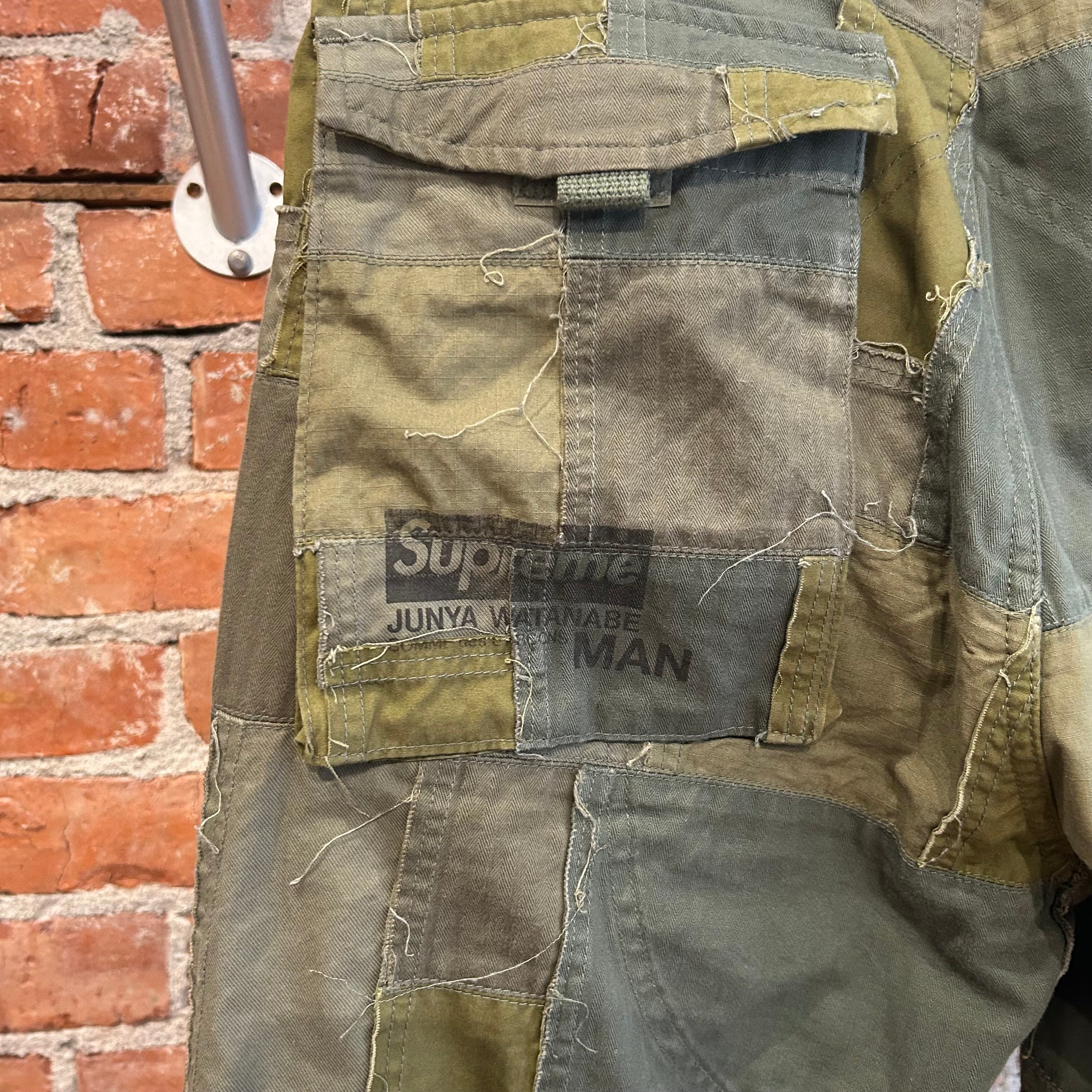 SUPREME x JUNYA WATANABE PATCHWORK CARGO PANTS 'GREEN' – Sadō Room