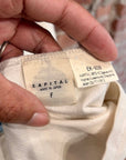KAPITAL KOUNTRY OVERSIZED 2-TONE BONES TEE ‘BLUE/YELLOW’