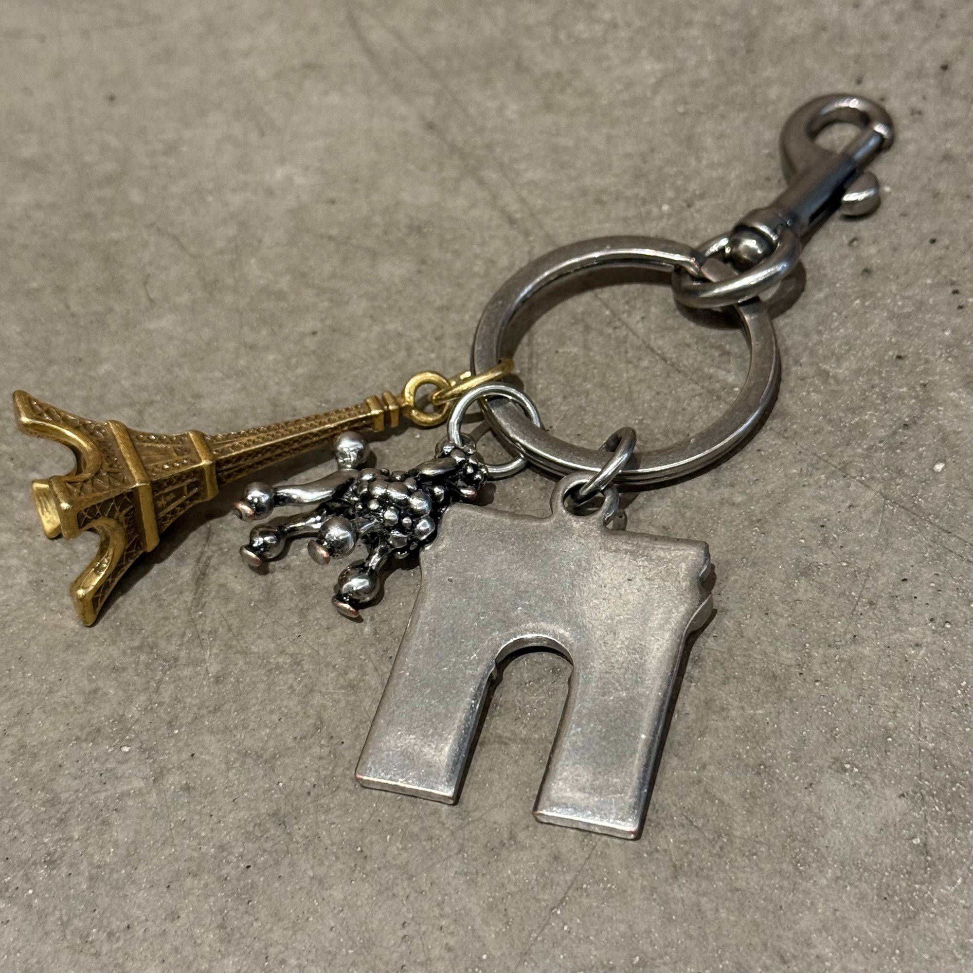 BALENCIAGA PARIS LANDMARKS KEYCHAIN ‘SILVER’