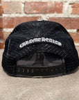 CHROME HEARTS TRIPLE PONY HAIR CROSS PATCH TRUCKER ‘BLACK’