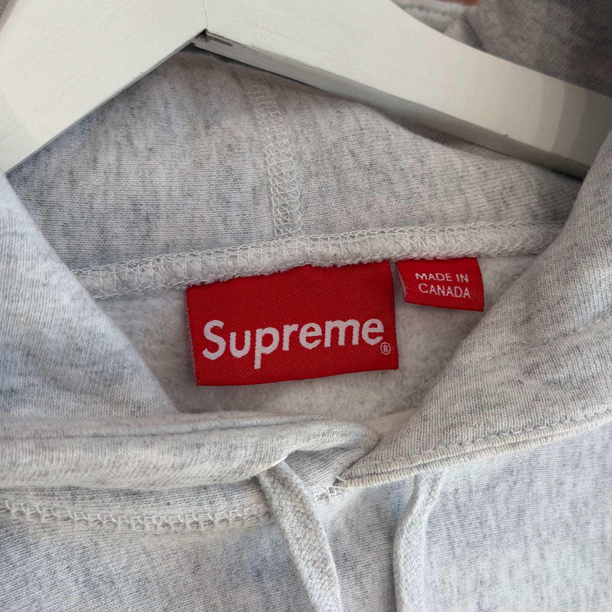 SUPREME SS19 GREEN APPLE HOODIE ‘ASH GRAY’