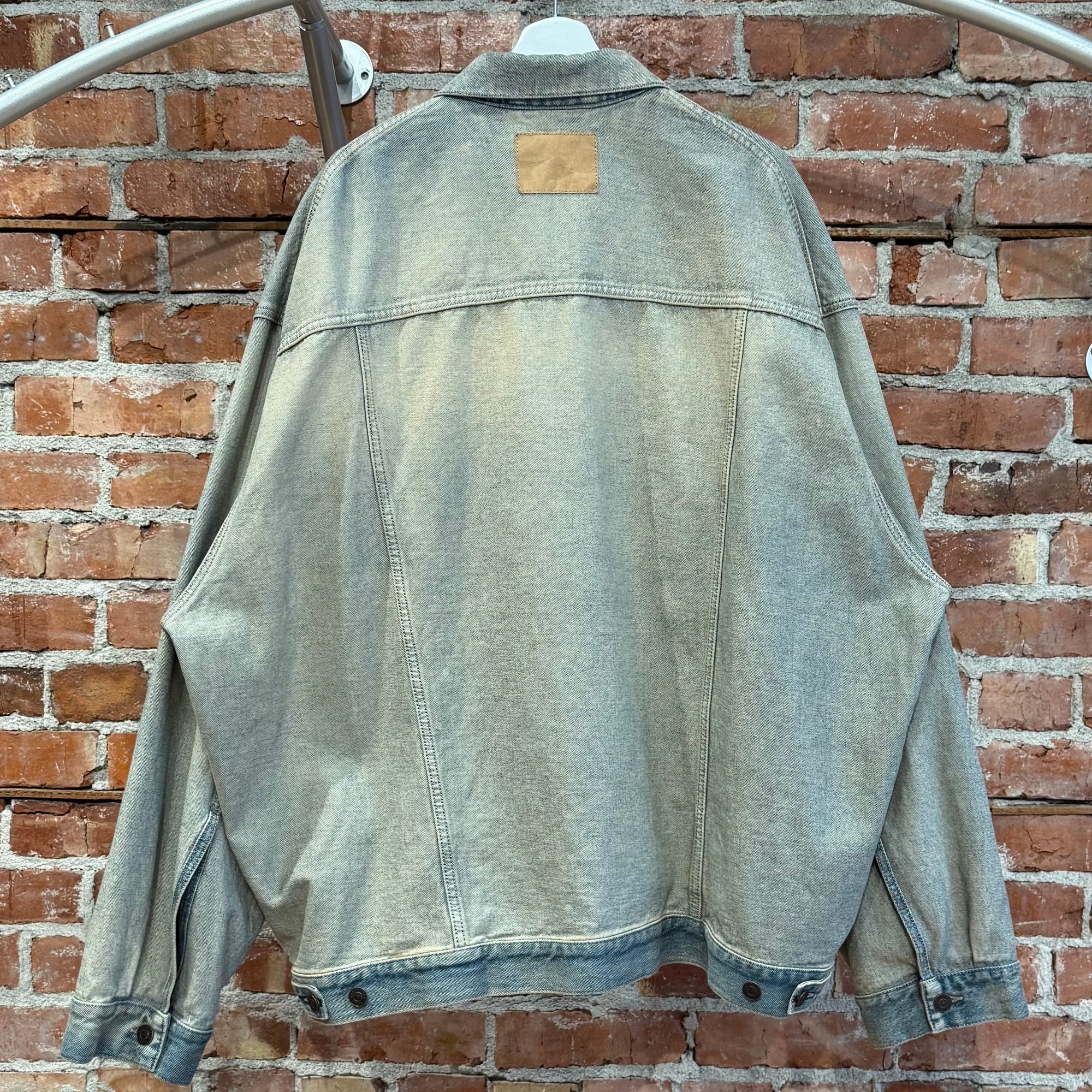 BALENCIAGA FW23 REVERSIBLE OVERSIZED DENIM JACKET ‘VINTAGE BLUE’