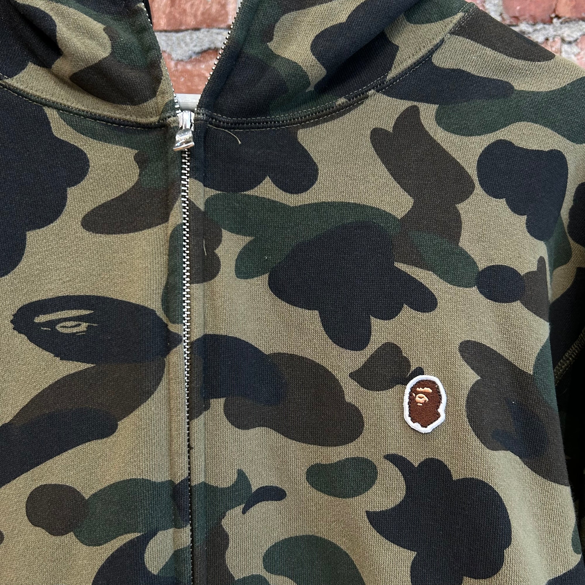 BAPE 1ST CAMO ONE POINT FULL ZIP HOODIE ‘CAMO’