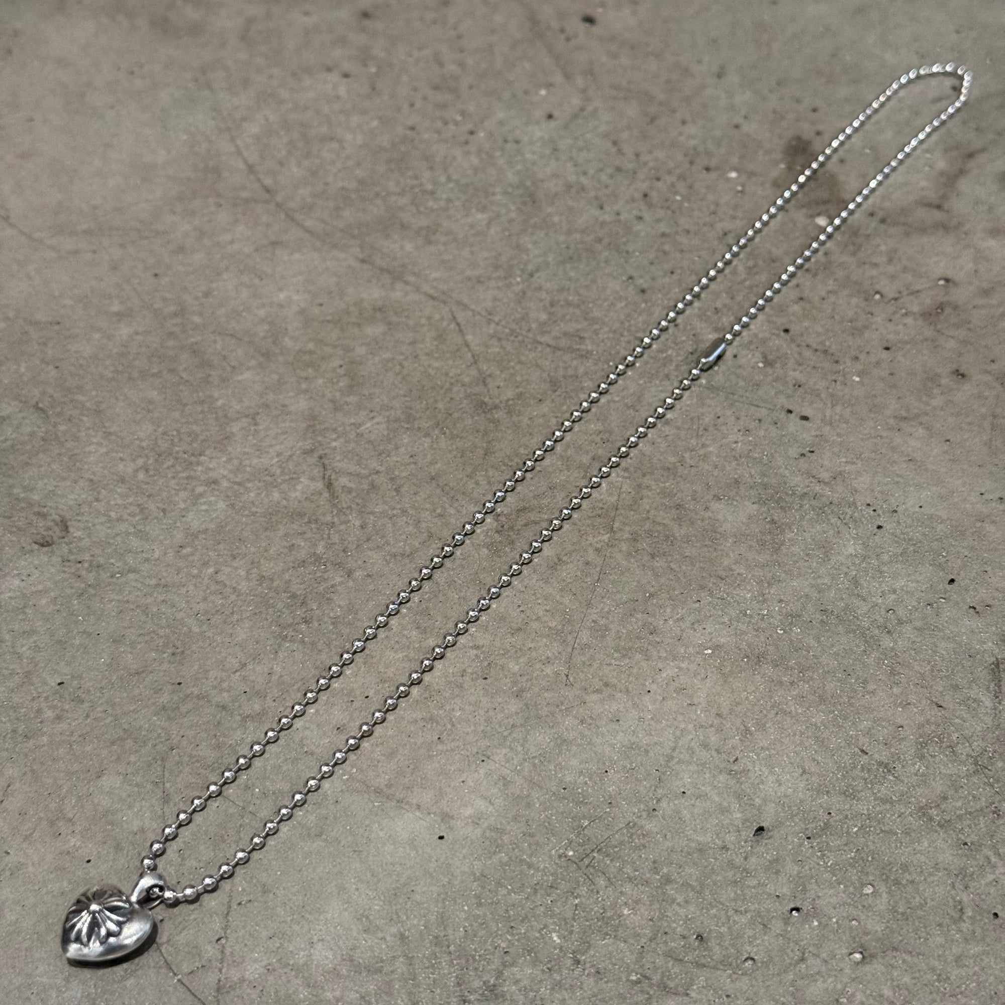 CHROME HEARTS PLUS CROSS HEART NECKLACE ‘SILVER’