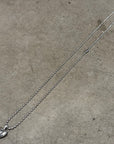 CHROME HEARTS PLUS CROSS HEART NECKLACE ‘SILVER’