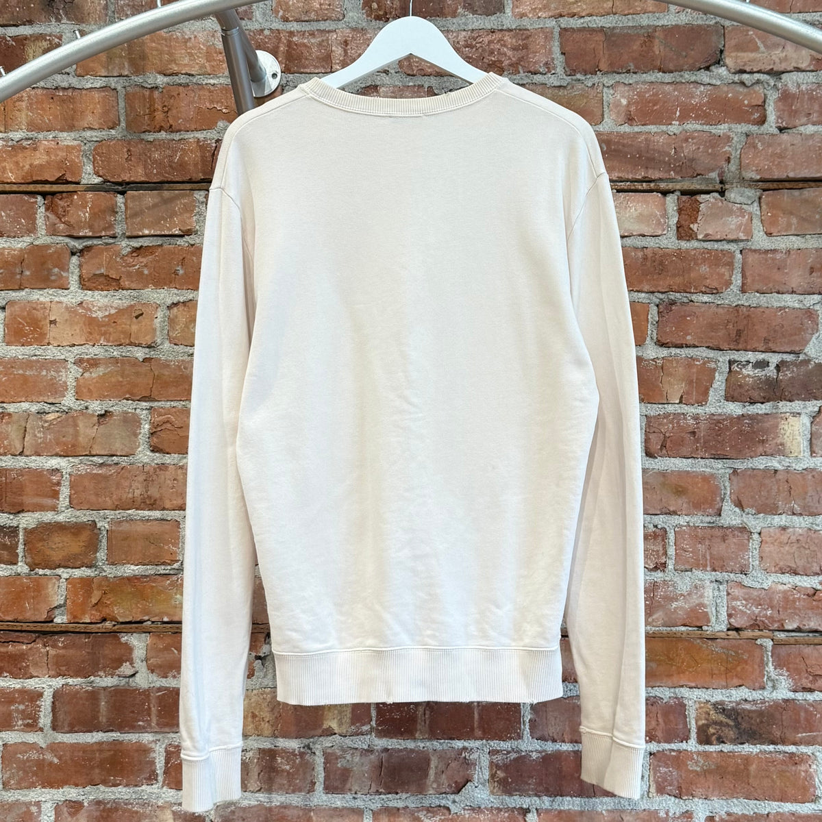 SAINT LAURENT SS17 MINI LOGO CREWNECK ‘CREAM’