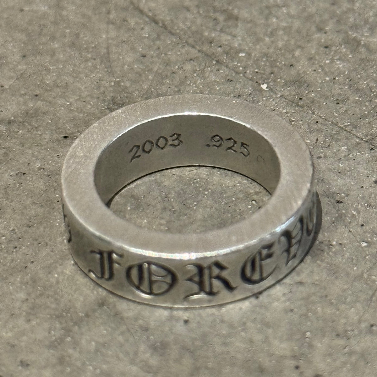 CHROME HEARTS 6MM FOREVER SPACER RING ‘SILVER’