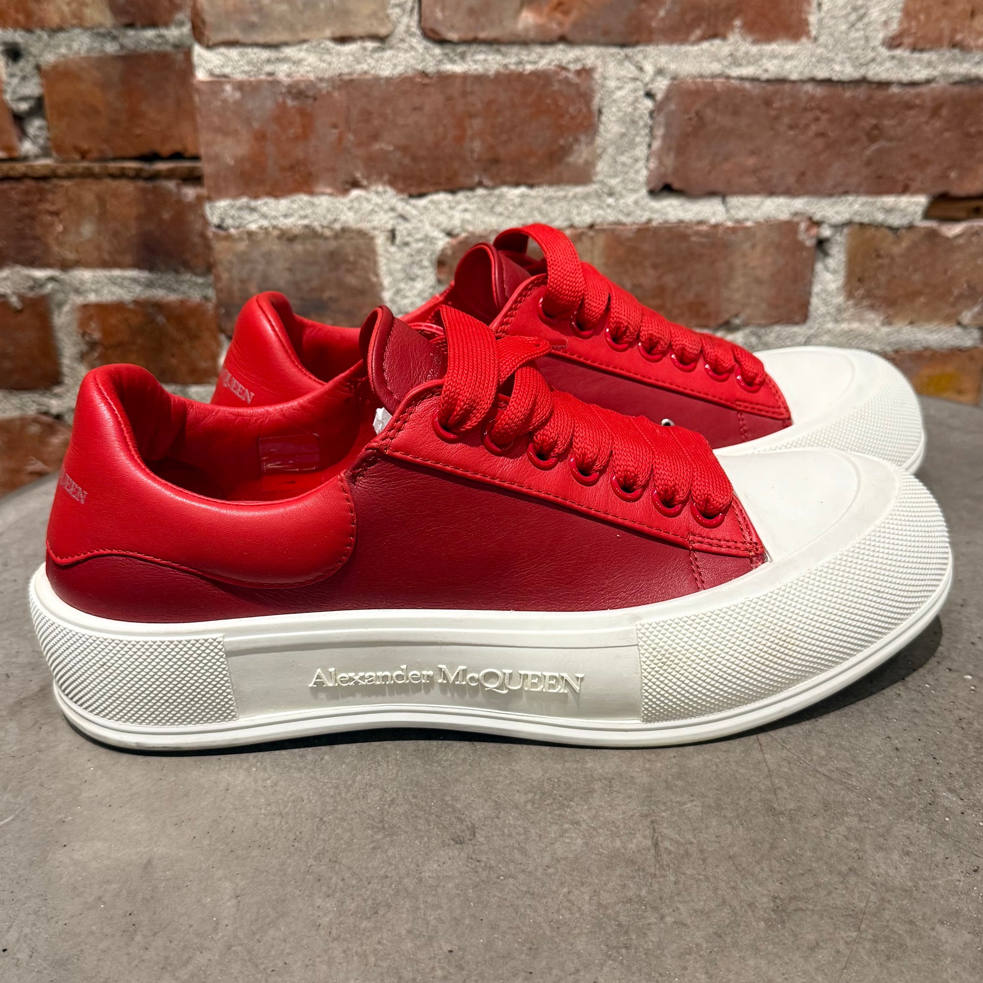 ALEXANDER MCQUEEN DECK SNEAKERS ‘RED’