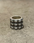 CHROME HEARTS PETE PUNK TRIPLE STACK RING ‘SILVER’
