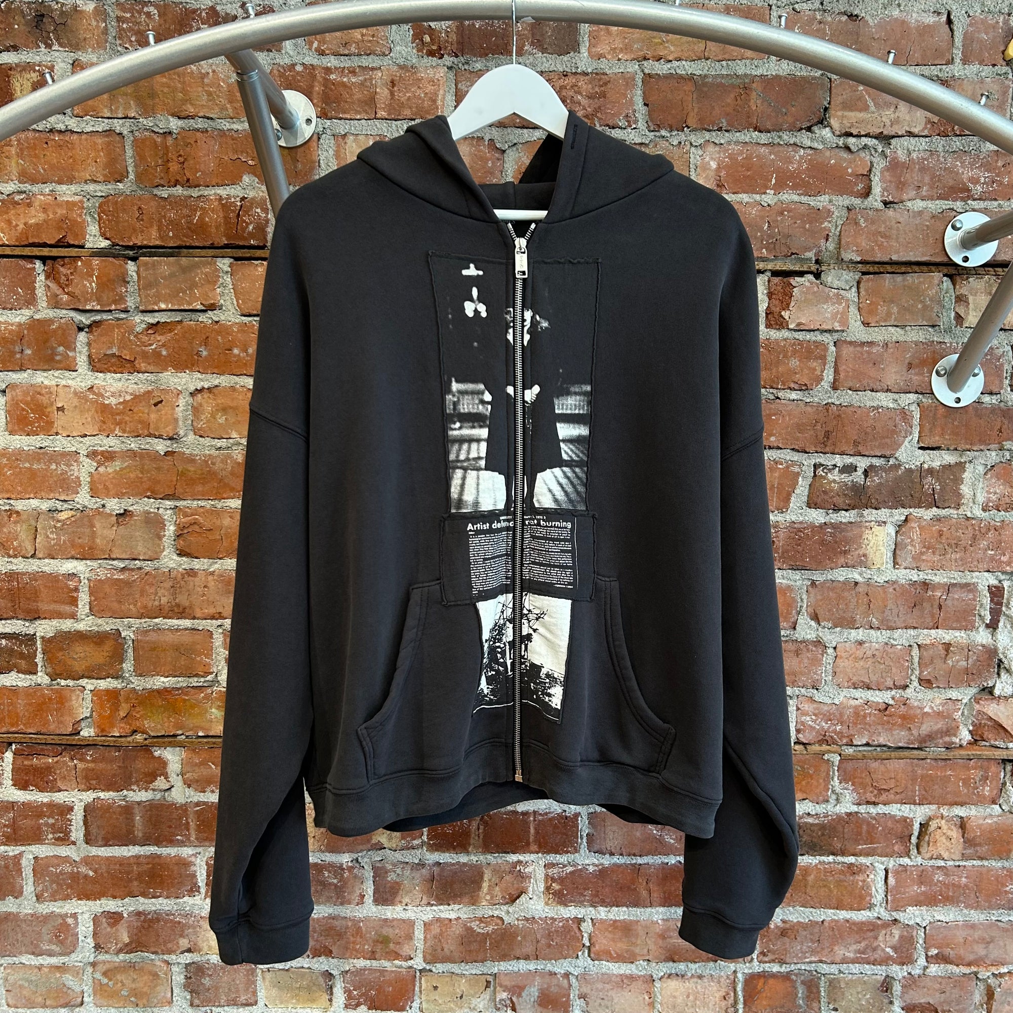 ENFANTS RICHES DEPRIMES SS25 ARTIST DEFENDS ASSEMBLAGE HOODIE ‘BLACK’