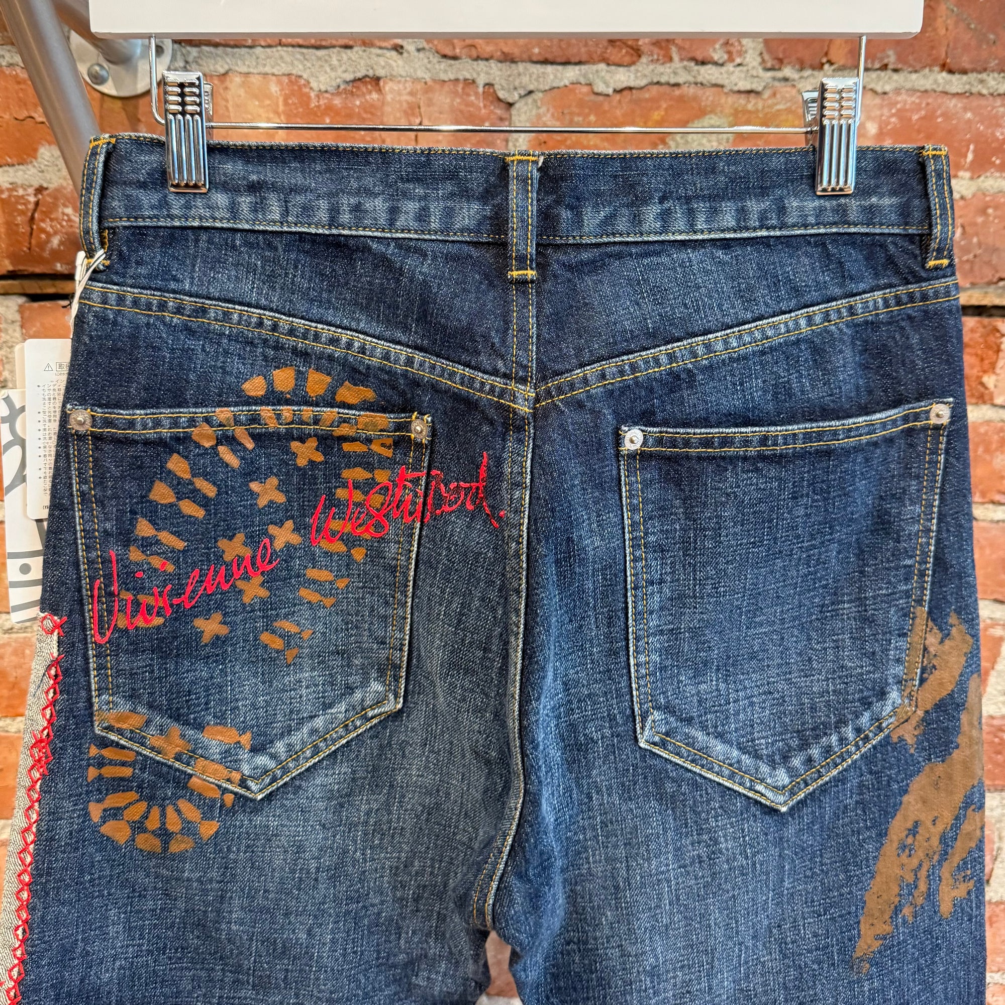VIVIENNE WESTWOOD MAN "SAVE THE EARTH" PATCHWORK DENIM ‘BLUE’