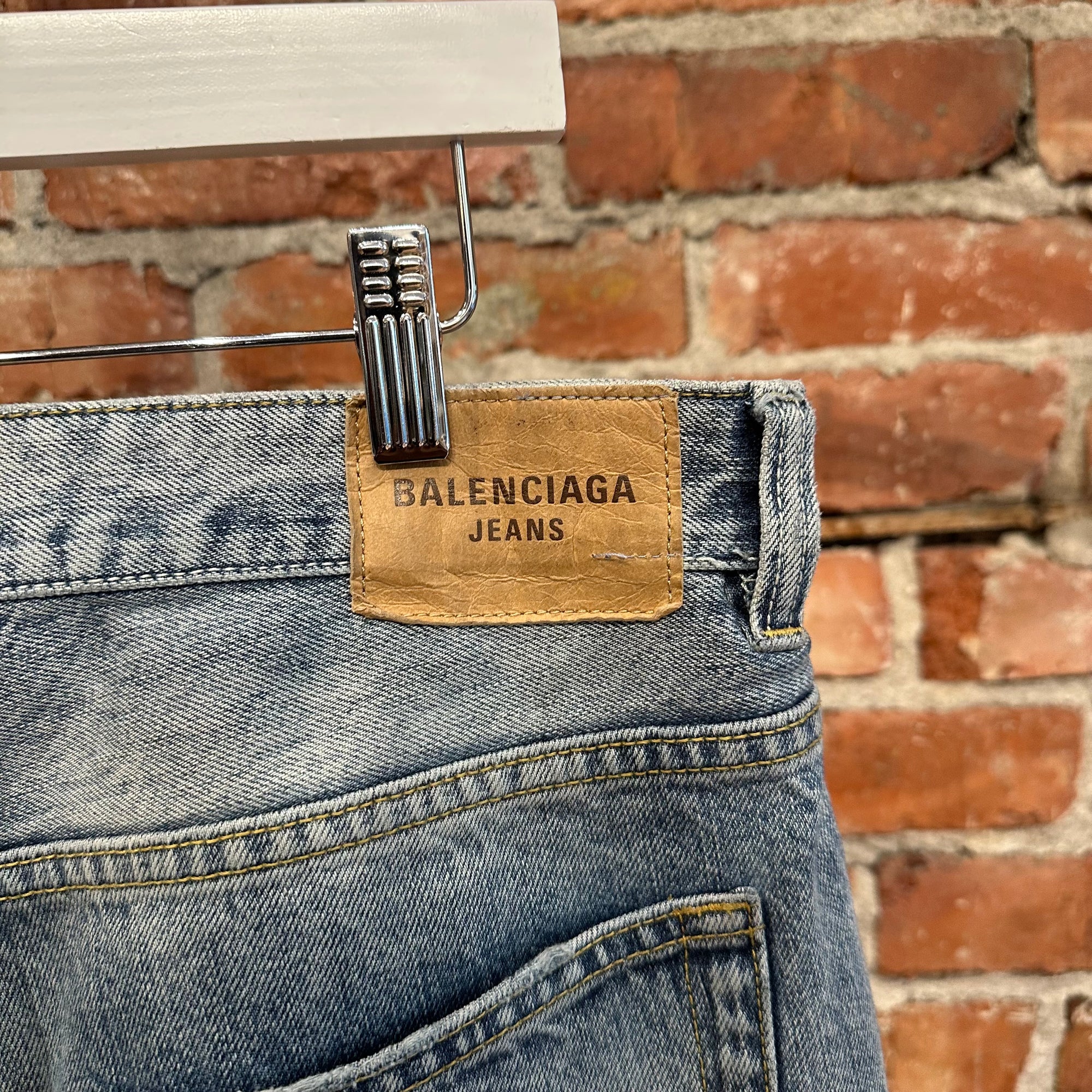 BALENCIAGA FW22 LOST TAPES BAGGY FLARED DENIM ‘BLUE’