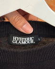 HYSTERIC GLAMOUR PSYCHADELIC KNIT SWEATER ‘BLACK’