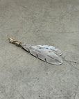 SELF EDGE .925 SILVER/12K GOLD DUAL FEATHERS