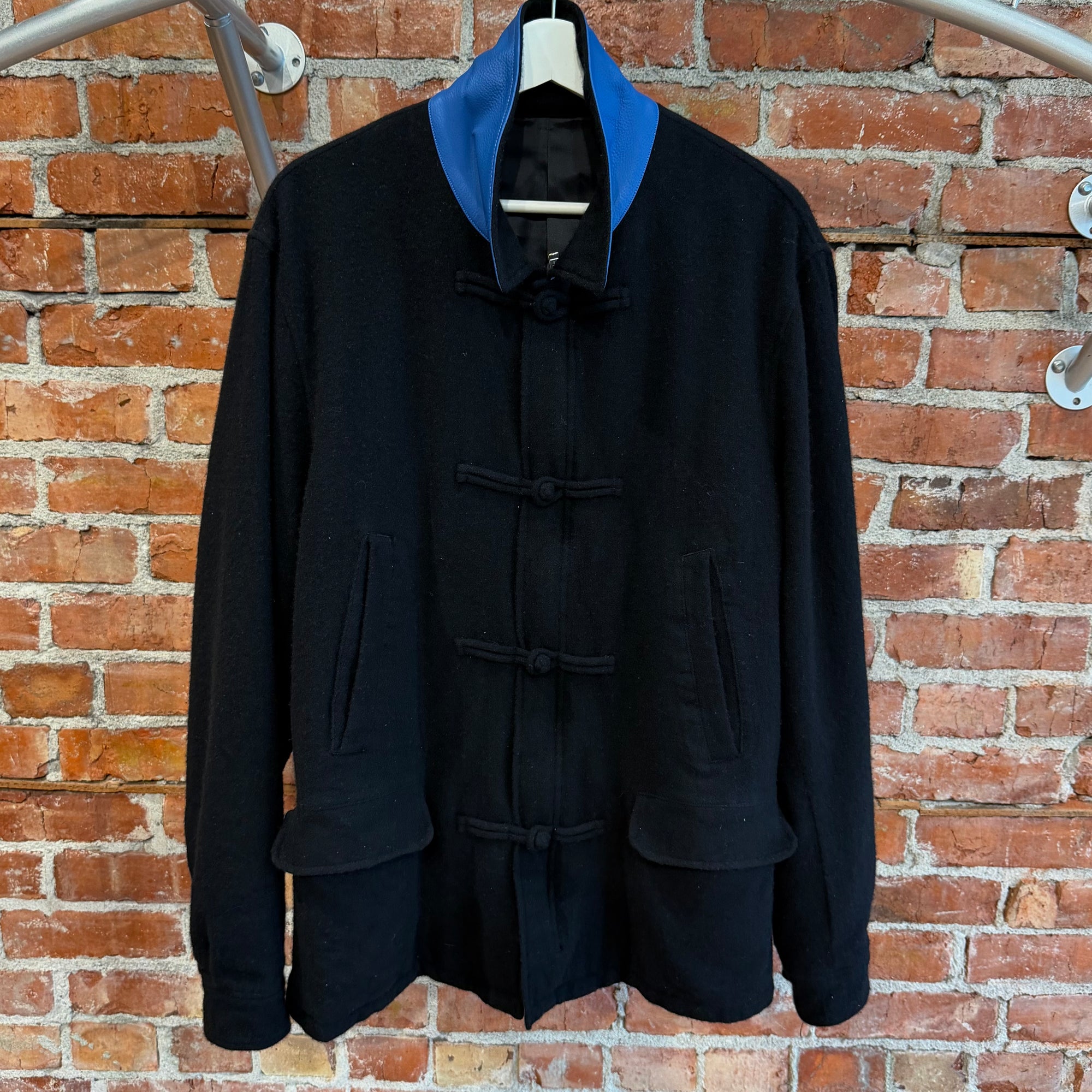 UNDERCOVER FW23 FELTED WOOL MANDARIN JACKET ‘BLACK’
