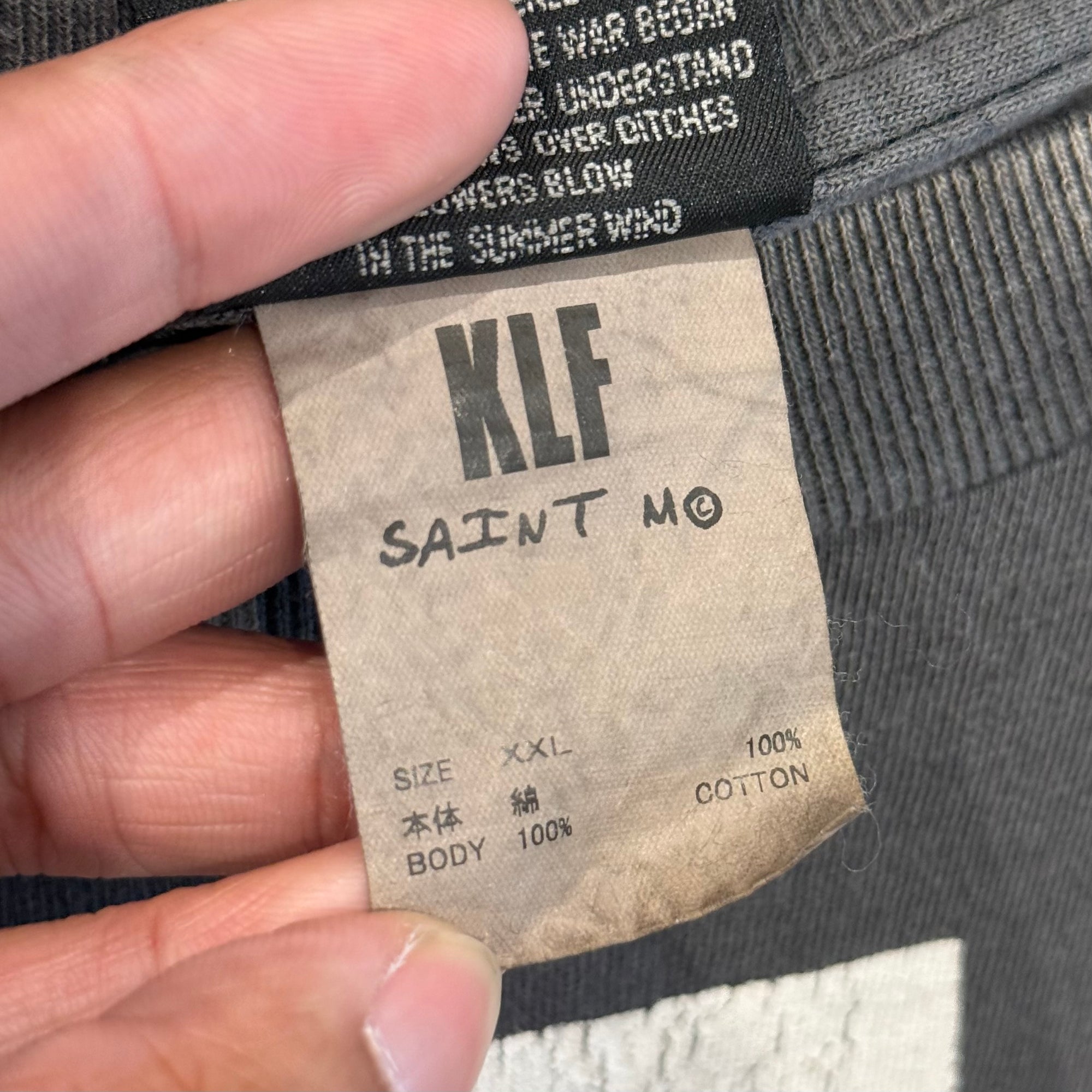 SAINT MICHAEL THE KLF LONGSLEEVE ‘VINTAGE BLACK’