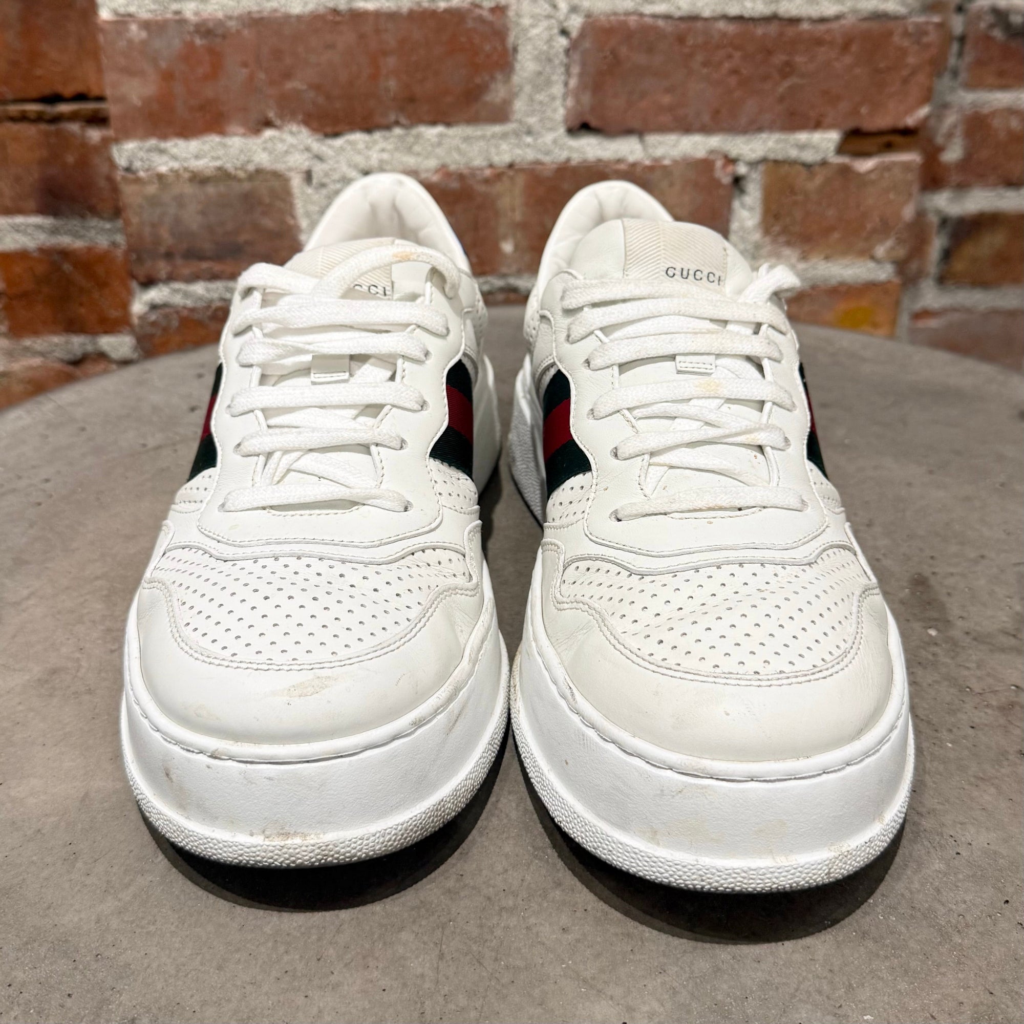 GUCCI WEB LOW CHUNKY TRAINER SNEAKERS ‘WHITE’