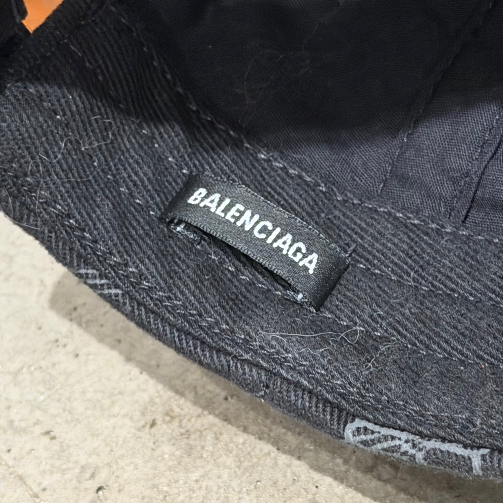 BALENCIAGA MONOGRAM BASEBALL CAP ‘BLACK’