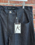 KRAFTWORK UNIFORM NO. 5 CROSSHATCH RAW DENIM ‘INDIGO’