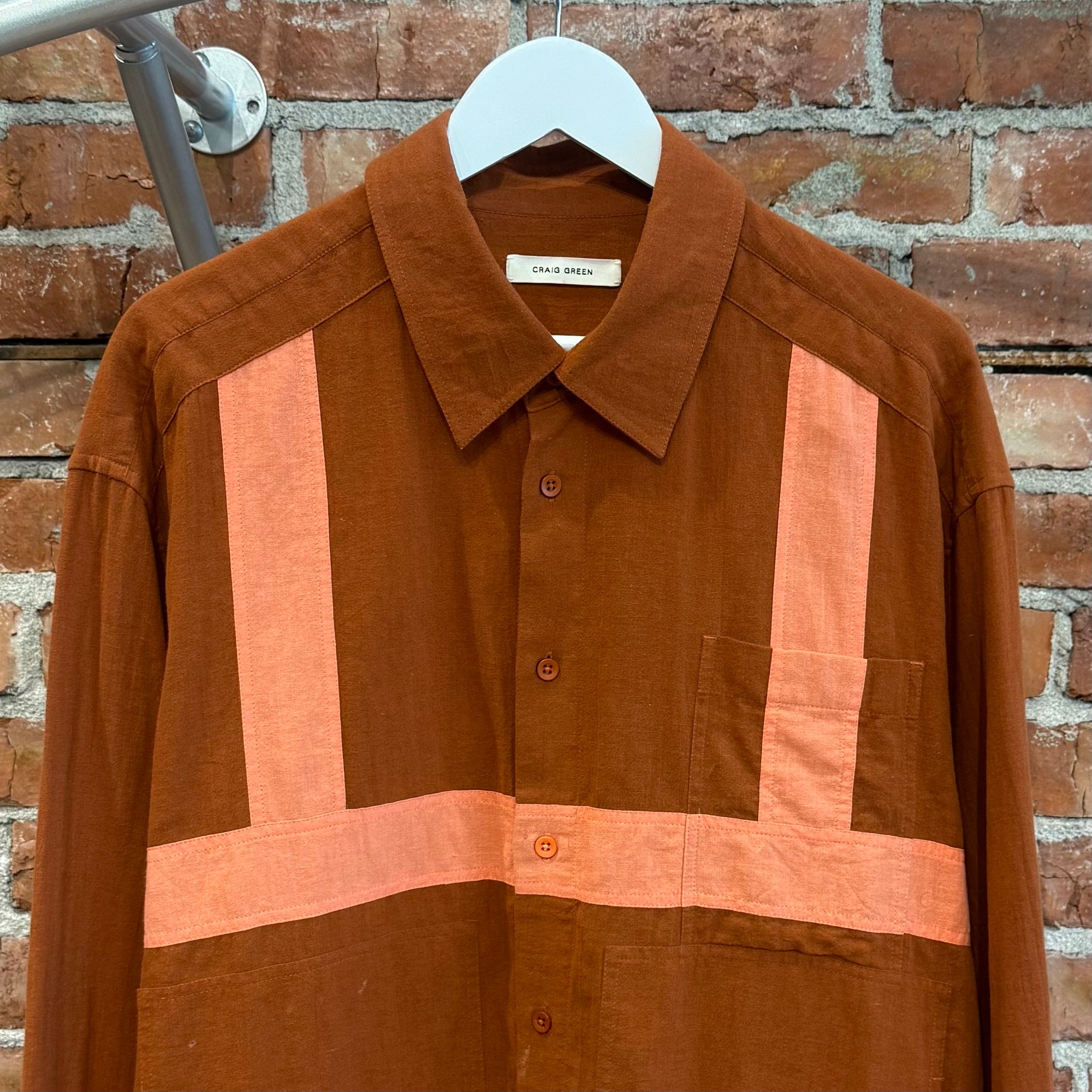 CRAIG GREEN HARNESS SHIRT ‘ORANGE’
