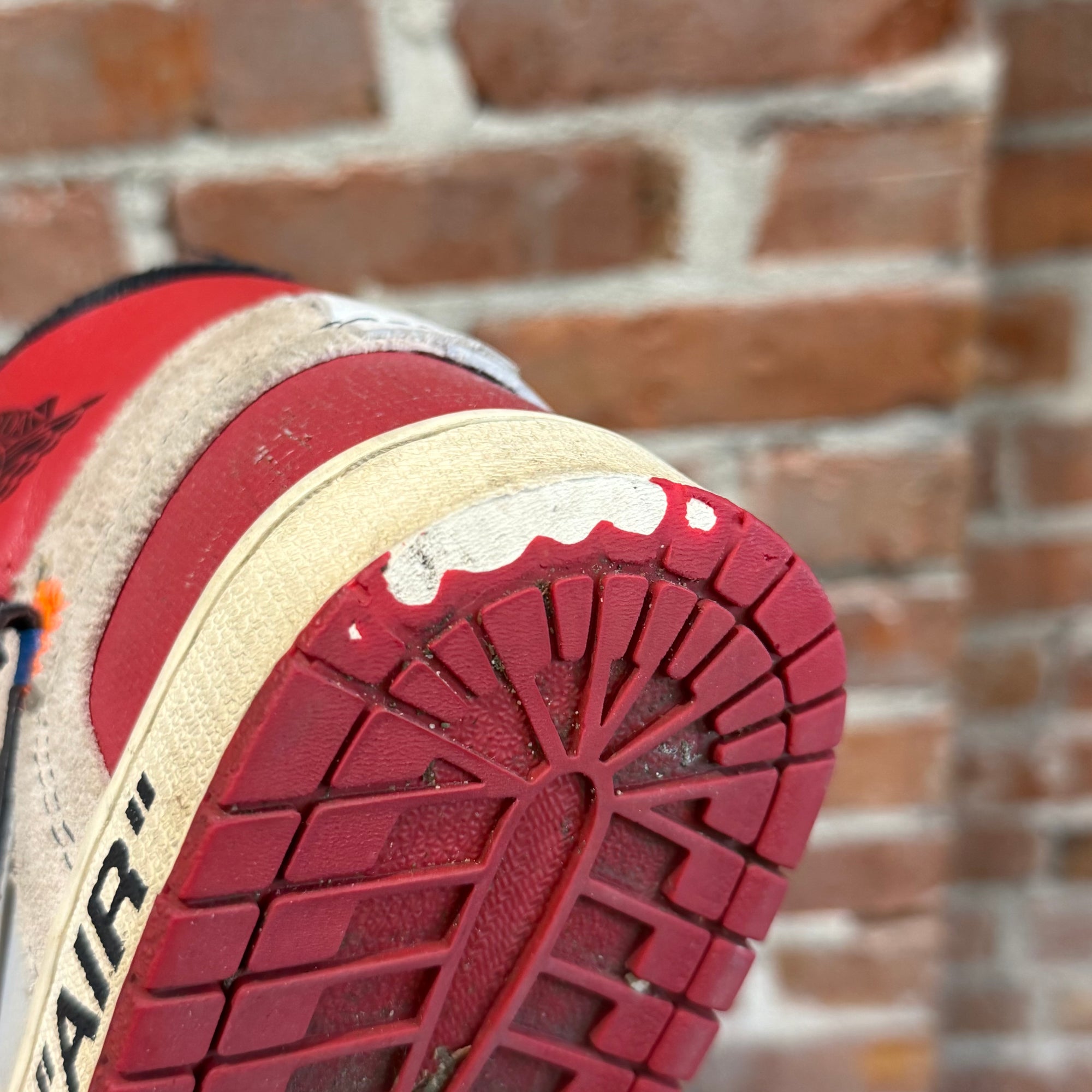 OFF WHITE X JORDAN 1 "THE 10" CHICAGO HIGH SNEAKERS ‘WHITE/RED’