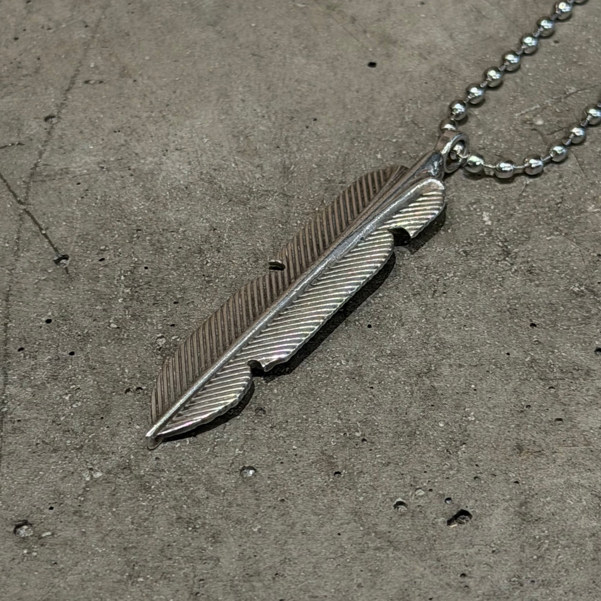 CHROME HEARTS FEATHER NECKLACE ‘SILVER’