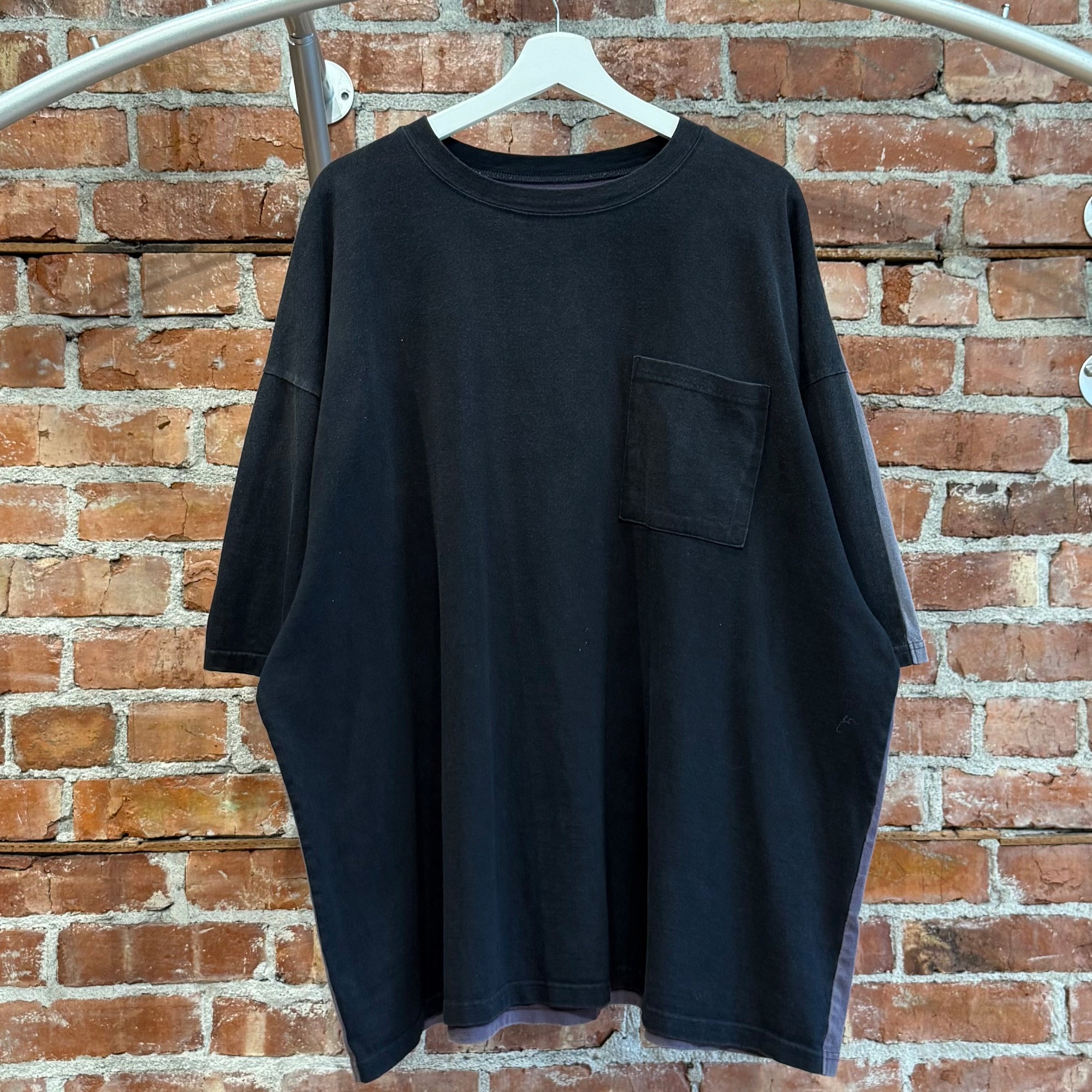 KAPITAL TWO TONE SKELETON TEE 'BLACK/PURPLE'