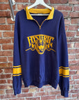 HYSTERIC GLAMOUR RUGBY JERSEY ‘BLUE/YELLOW’
