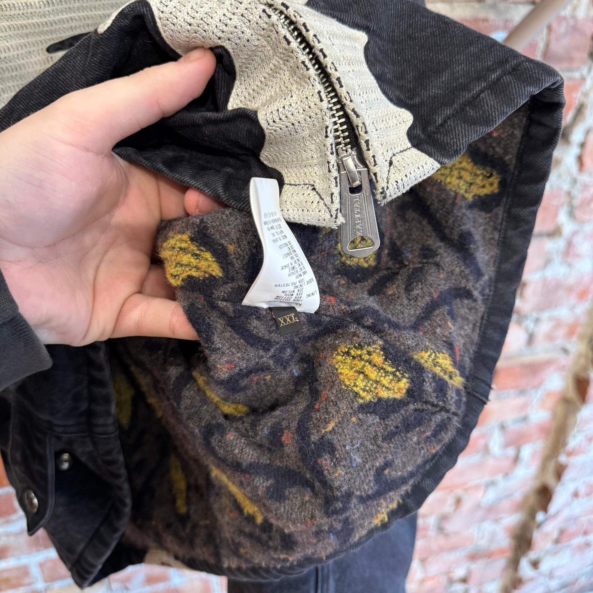 KAPITAL BONE MOTORCROSS JACKET ‘BLACK’