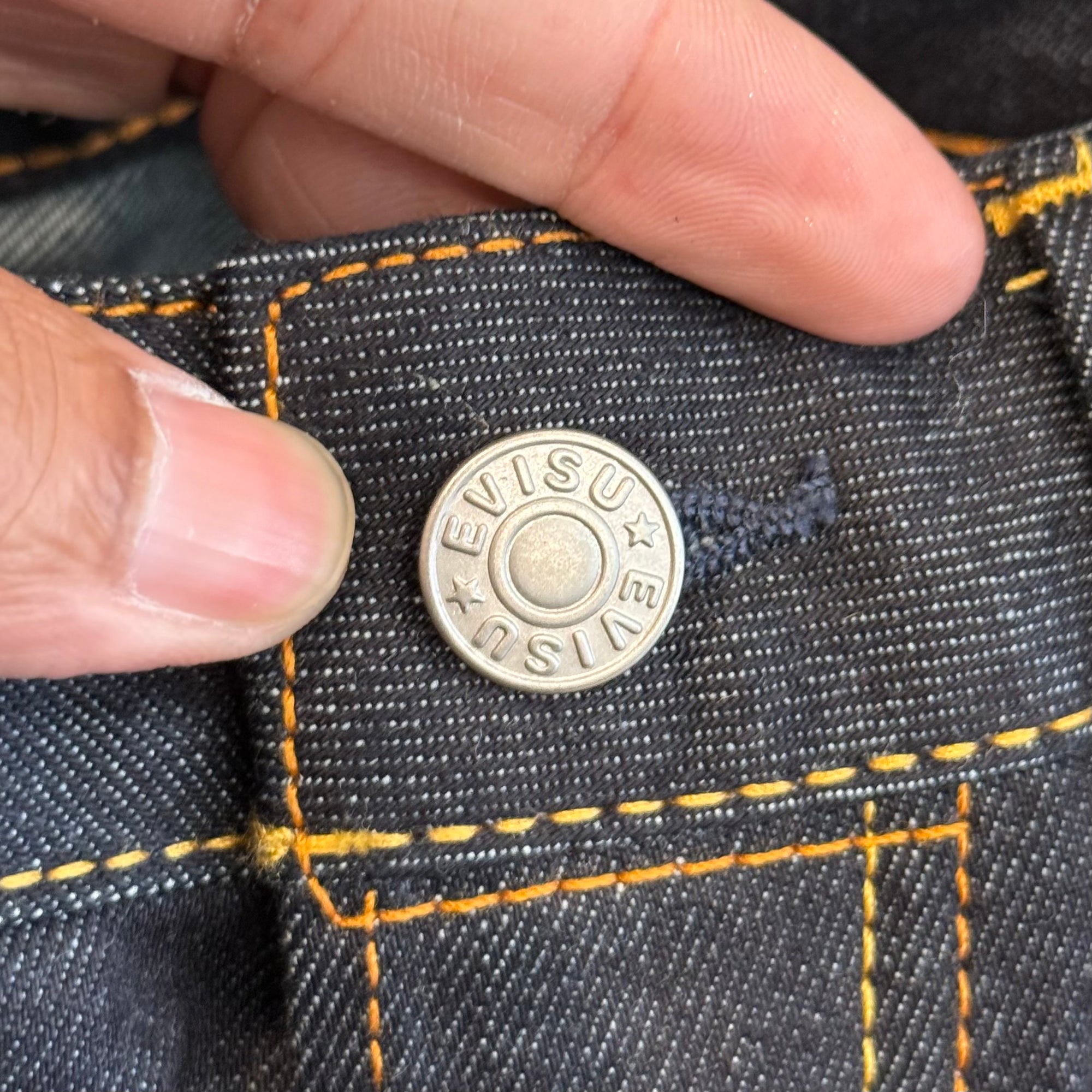 EVISU LOT 2000 KANJI DENIM 'INDIGO/IVORY'