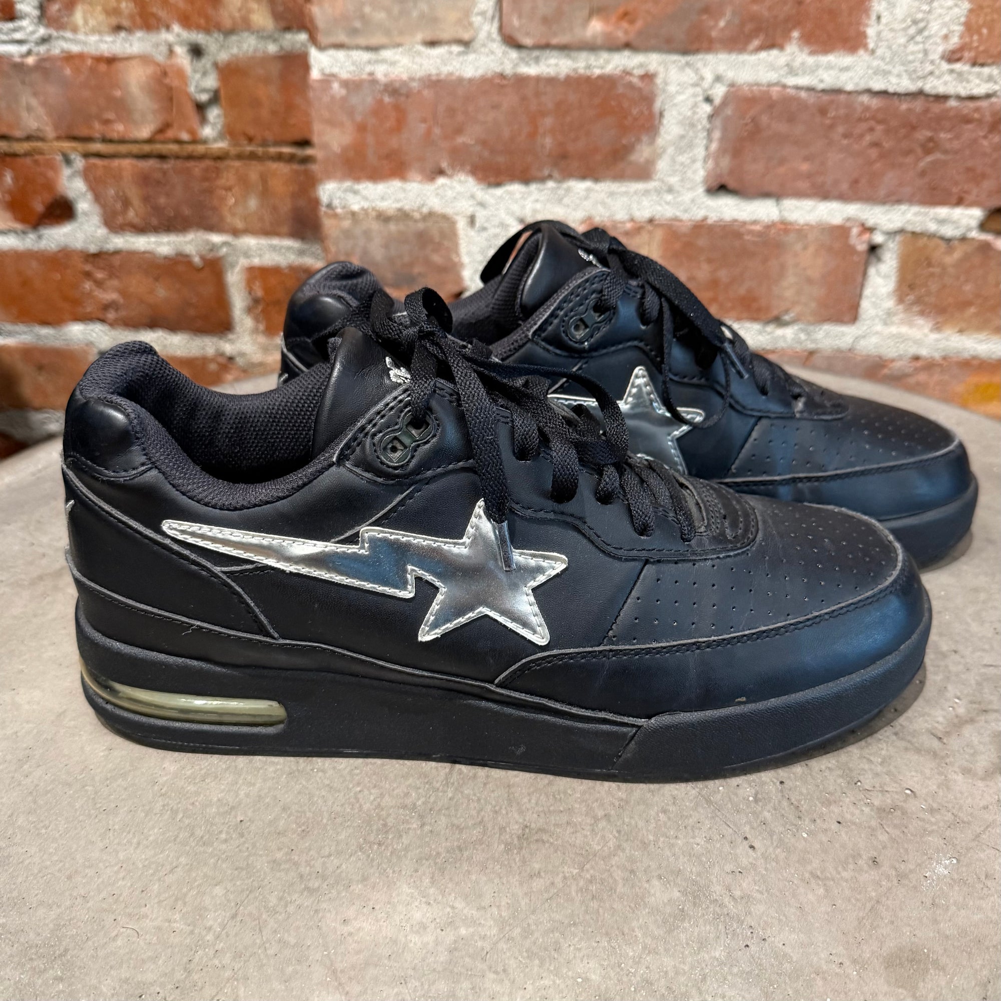 BAPE ROADSTA SNEAKERS ‘BLACK/SILVER’