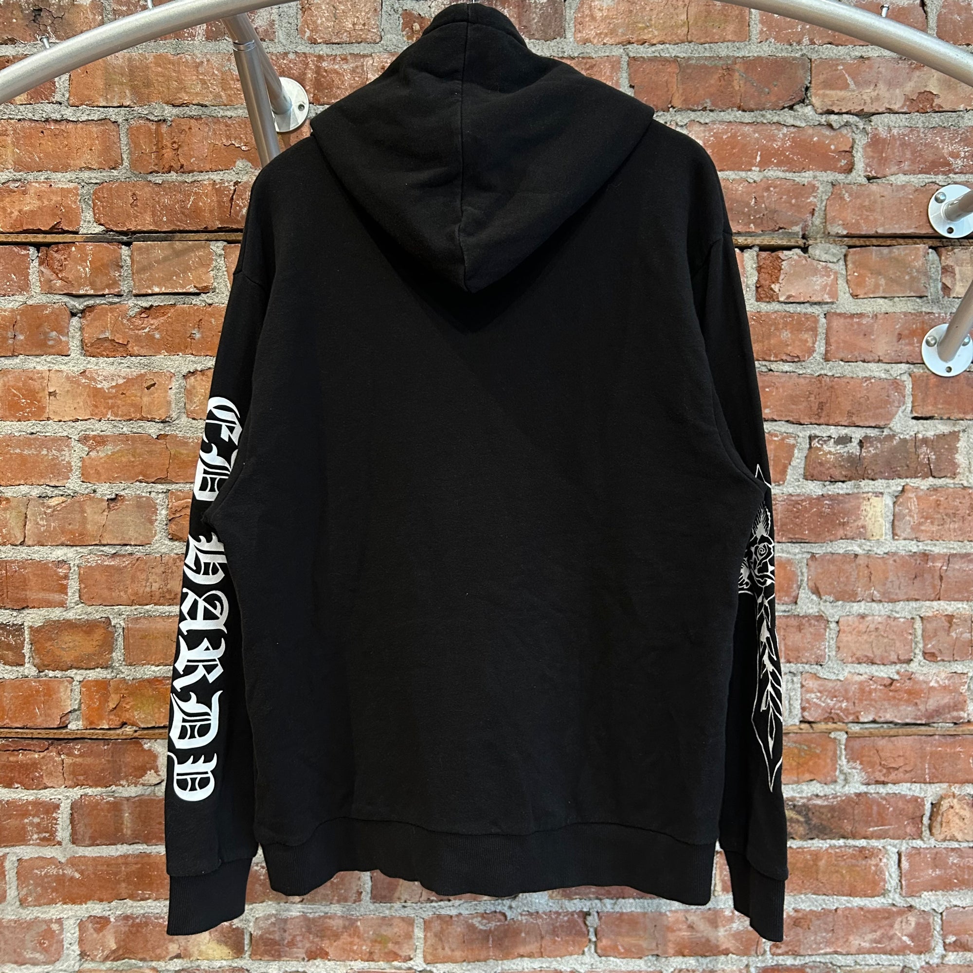 ED HARDY CHROME BOOTLEG ZIP HOODIE ‘BLACK’
