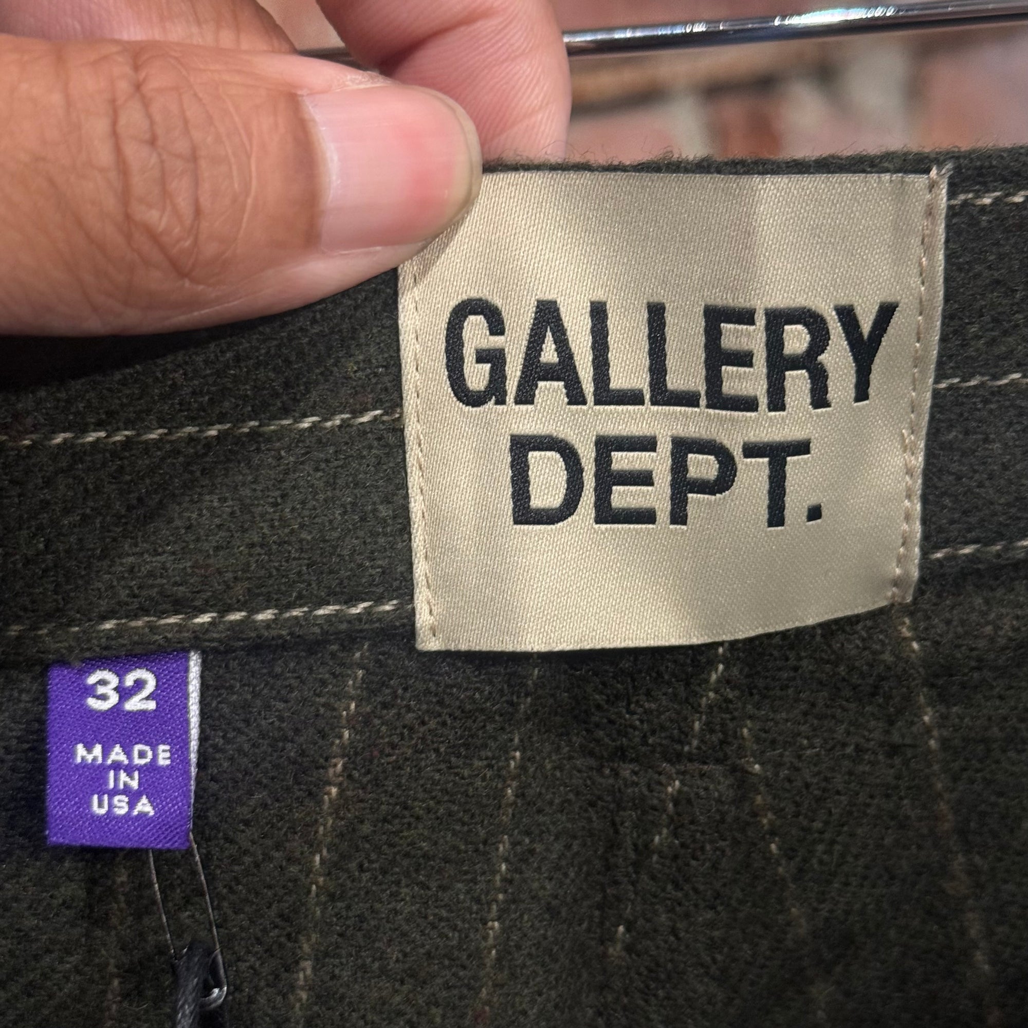 GALLERY DEPT. BUSINESS CARPENTER FLARE PANTS ‘FOREST’