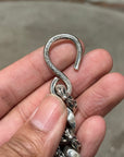 CHROME HEARTS LOBSTER CLASP EXTRA FANCY LINK WALLET CHAIN ‘SILVER’