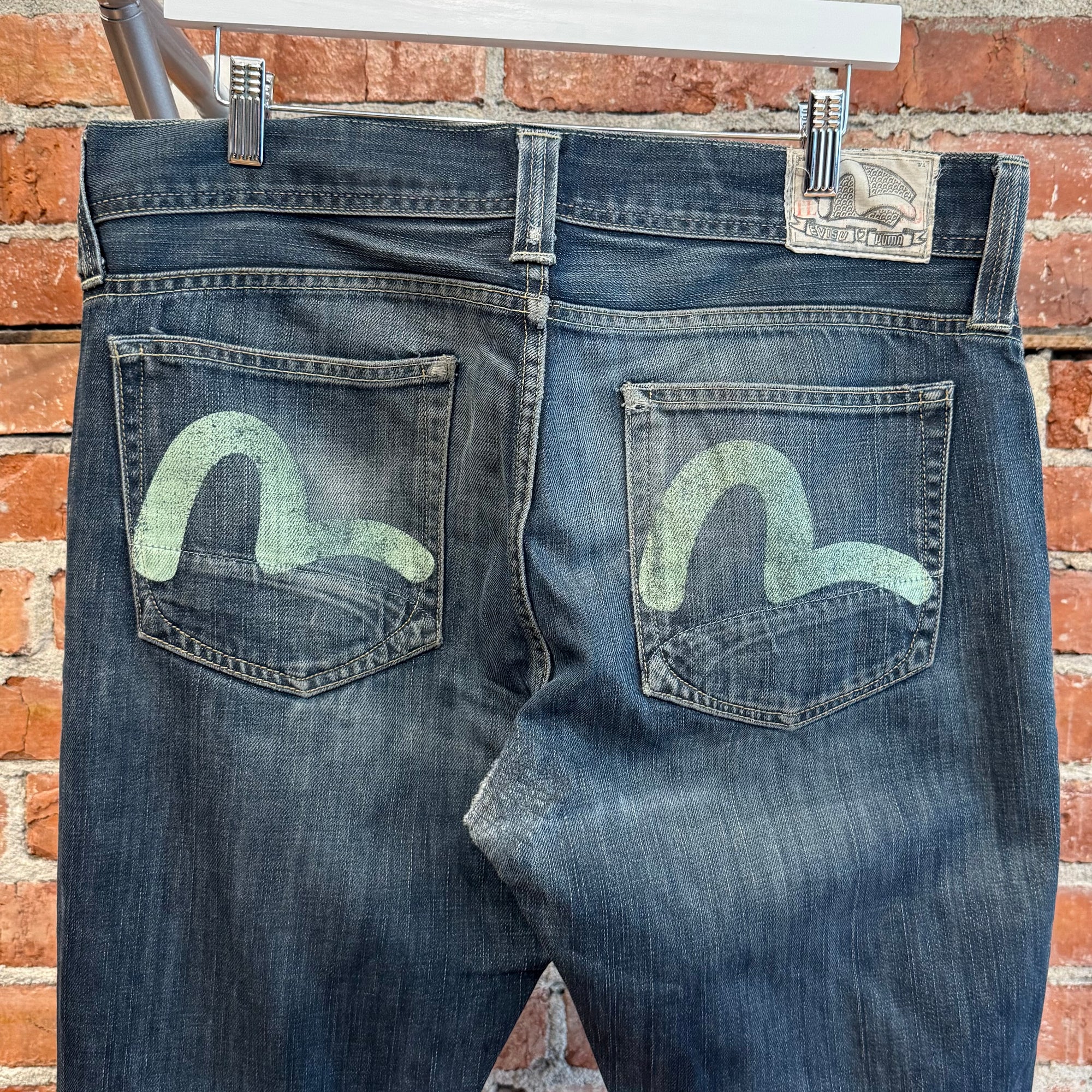EVISU X PUMA SLIM FIT DENIM 'INDIGO/MINT'