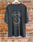 NUMBER (N)INE GIANNI ESTEVES SHIELD TEE ‘BLACK’