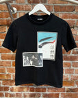 RAF SIMONS SS15 GREEN EYE CREWNECK TEE ‘BLACK’