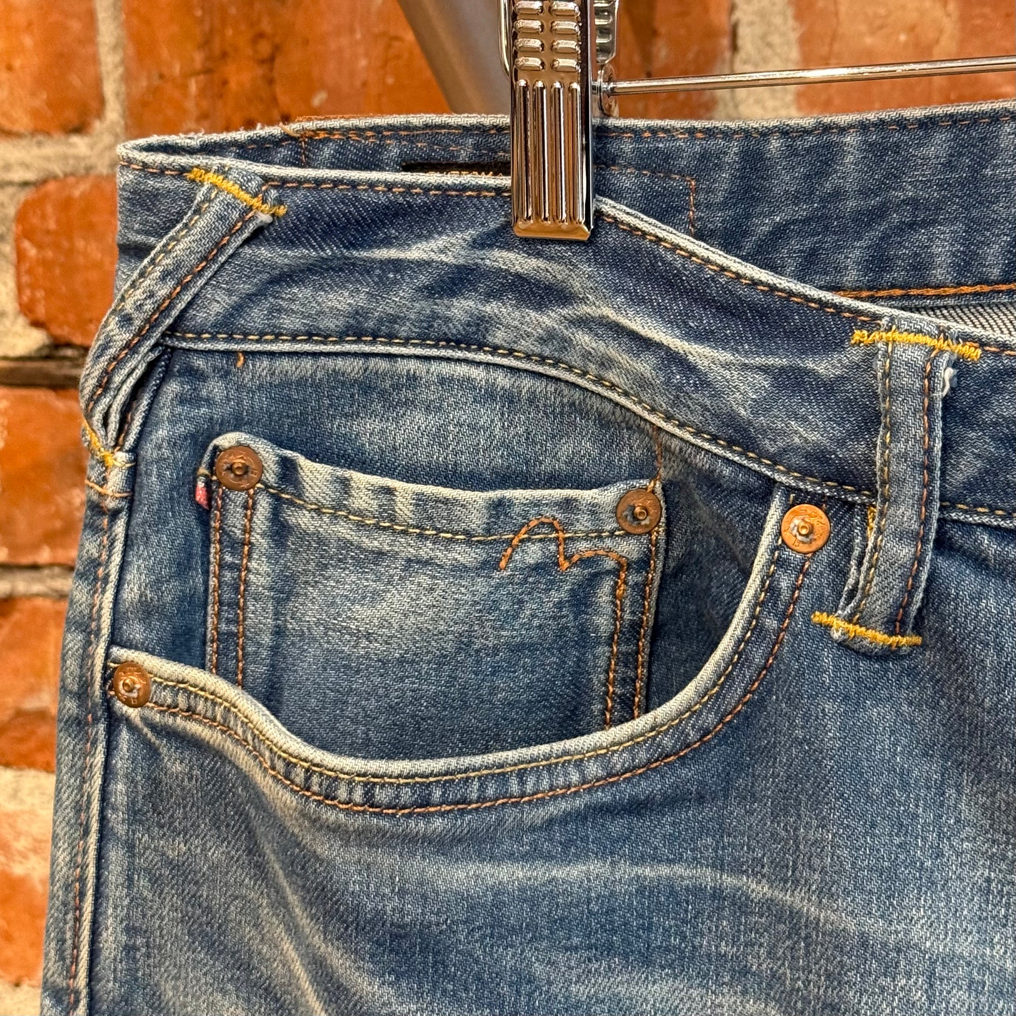 EVISU LOT 2023 GRAFFITI PRINT DENIM ‘BLUE/WHITE’