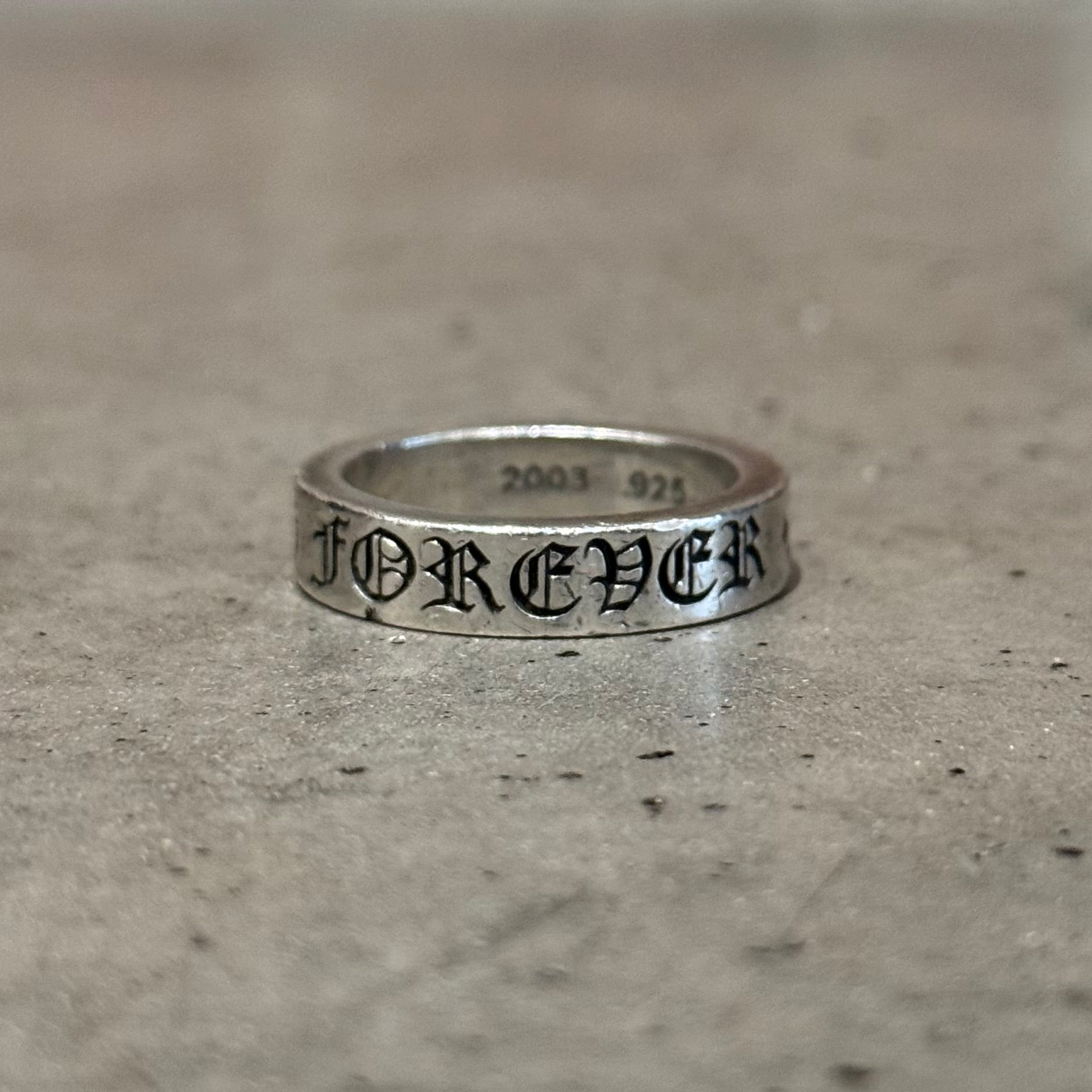 CHROME HEARTS 6MM FOREVER SPACER RING ‘SILVER’