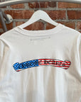 CHROME HEARTS AMERICAN FLAG LONGSLEEVE ’WHITE’