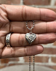 DEAL DESIGN HEART PENDANT ‘SILVER’