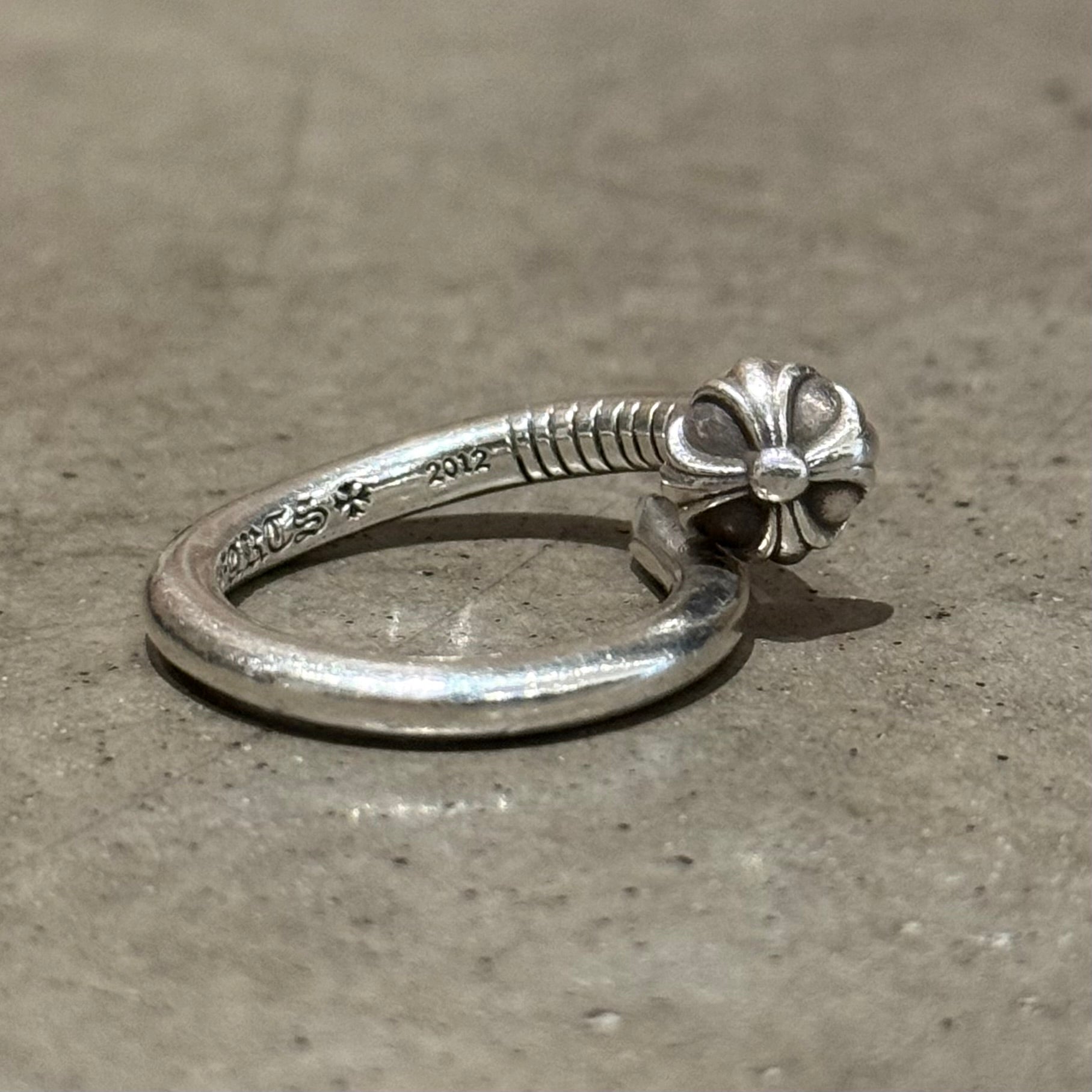 CHROME HEARTS CROSSBALL NAIL RING ‘SILVER’
