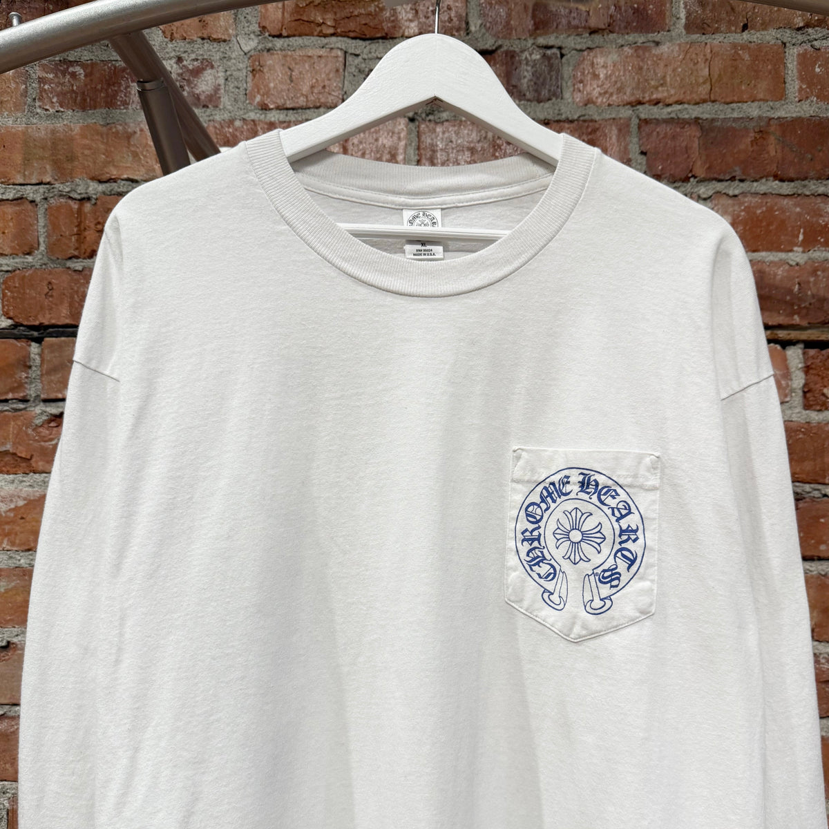 CHROME HEARTS VINTAGE CELTIC PLUS CROSS LONGSLEEVE ‘WHITE’