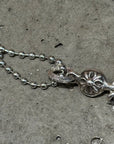 CHROME HEARTS TINY CROSS W/ CROSSBALL ‘SILVER’